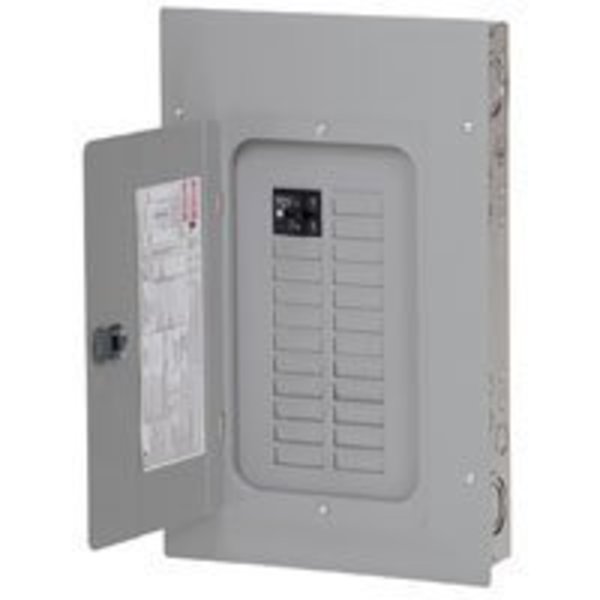 Eaton Cutler-Hammer Load Center, BRP, 20 Spaces, 100A, 120/240V AC, Main Circuit Breaker, 1 Phase BRP20B100